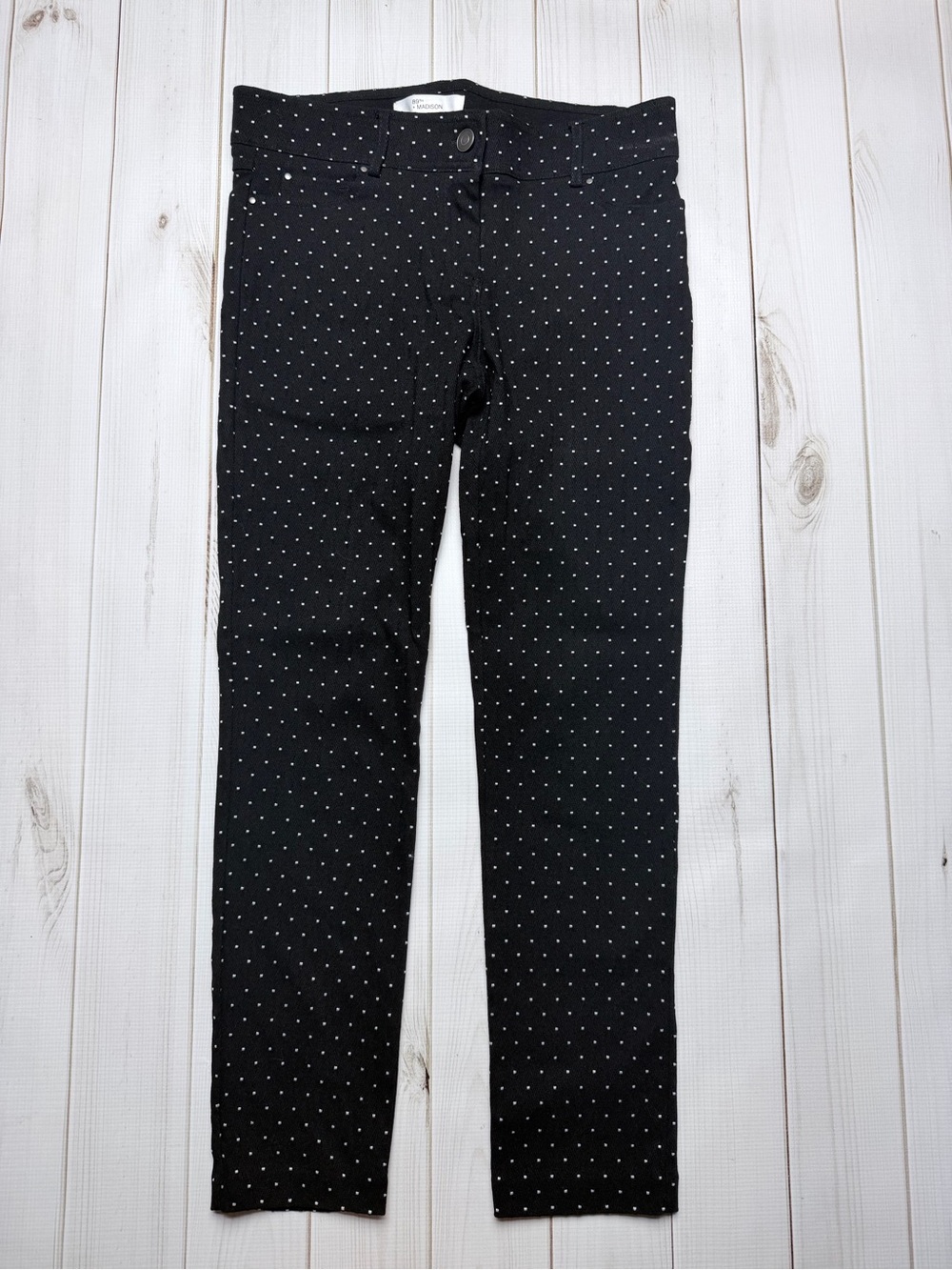 Black Polka Dot 89th + Madison women’s Pants